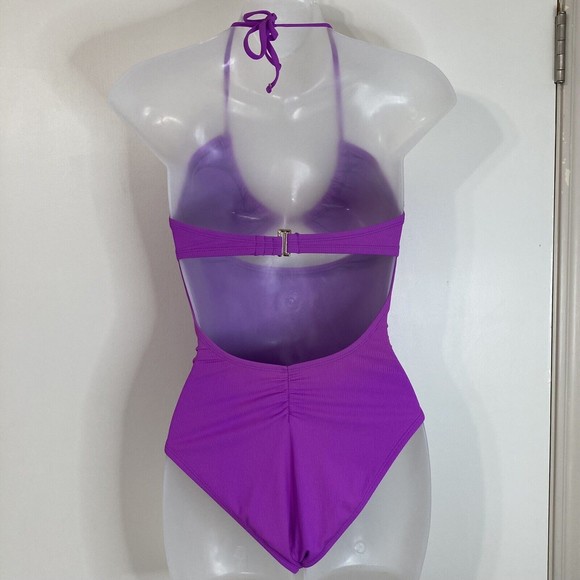 Xhilaration Purple Women Swim One Piece - Picture 5 of 11